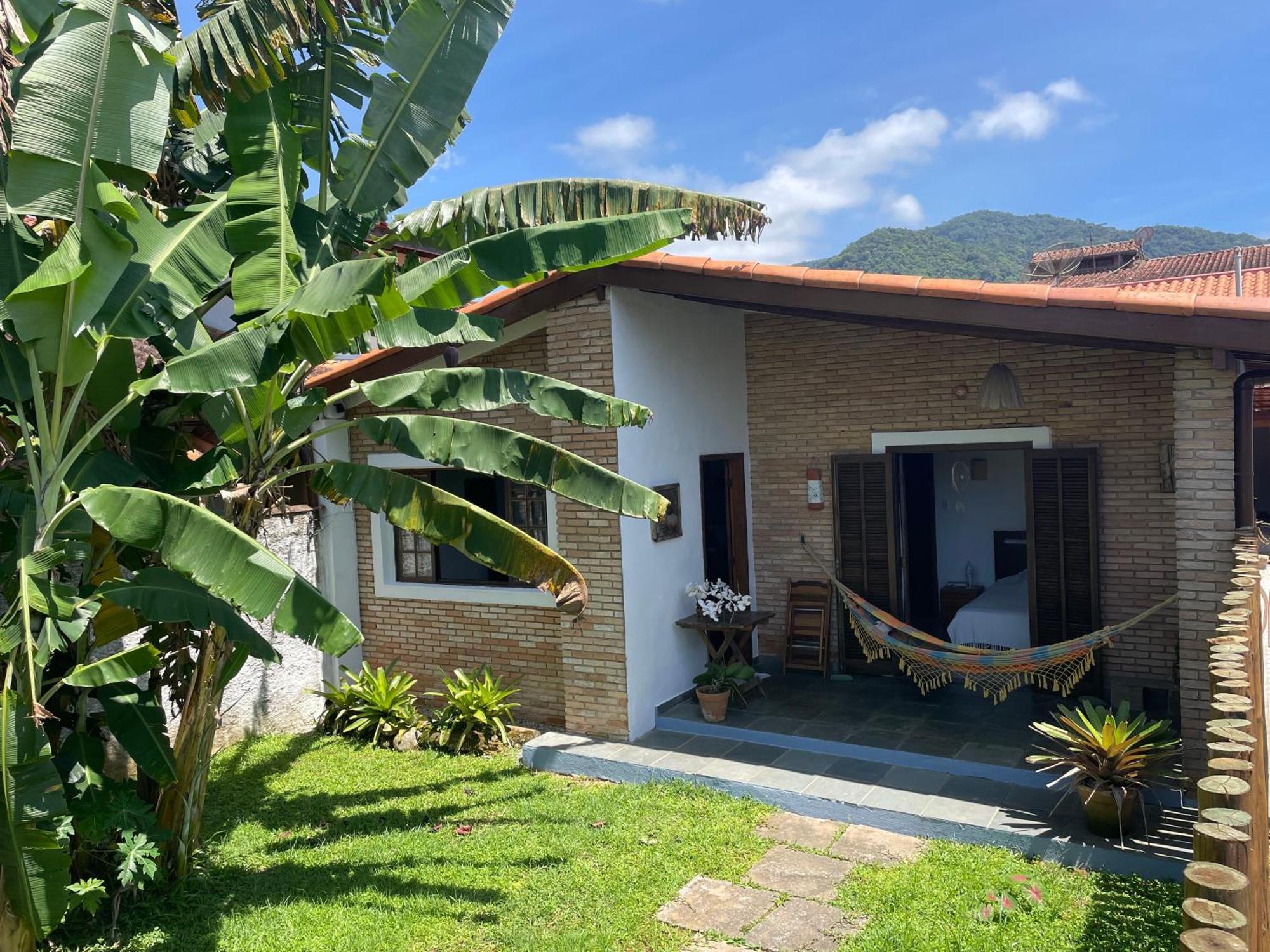 Casa Charmosa Com Jardim Tropical A 1500 Mts Da Do Cruzeiro * Ubatuba